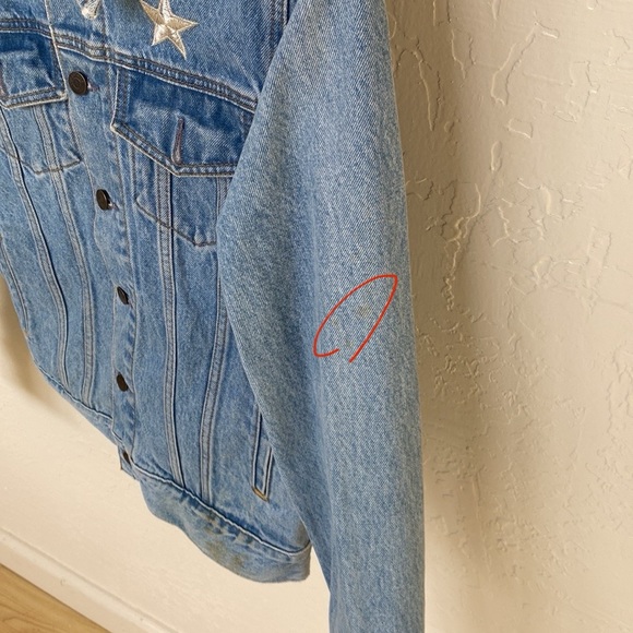 Logophile Patchwork Denim Jacket - Picture 6 of 7